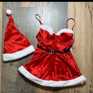 Yandy Red and White Santa Mini Dress